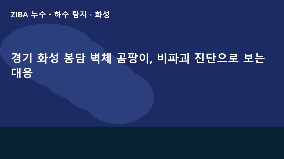 경기 화성 봉담 벽체 곰팡이, 비파괴 진단으로 보는 대응
