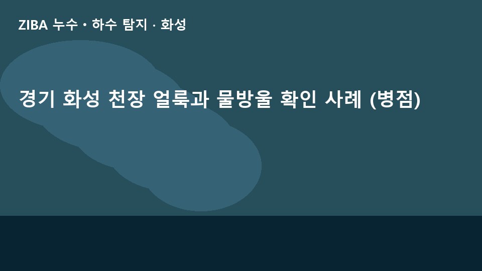 경기 화성 천장 얼룩과 물방울 확인 사례 (병점)